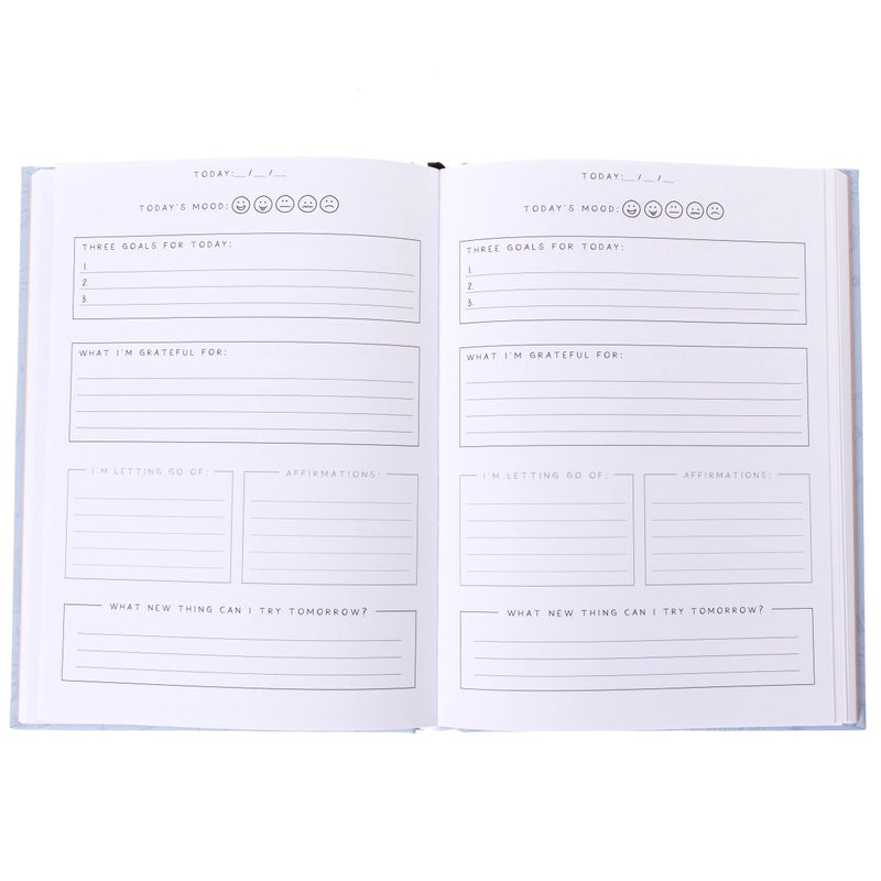 Graphique دفتر العناية الذاتية غرافيك | تصميم مانيفيست | تأكيدات، أهداف، تأملات | دفتر موجه مع تلميحات | مخطط اليقظة اليومية | هدية للنساء | 256 صفحة | 6” × 8” - Image 2