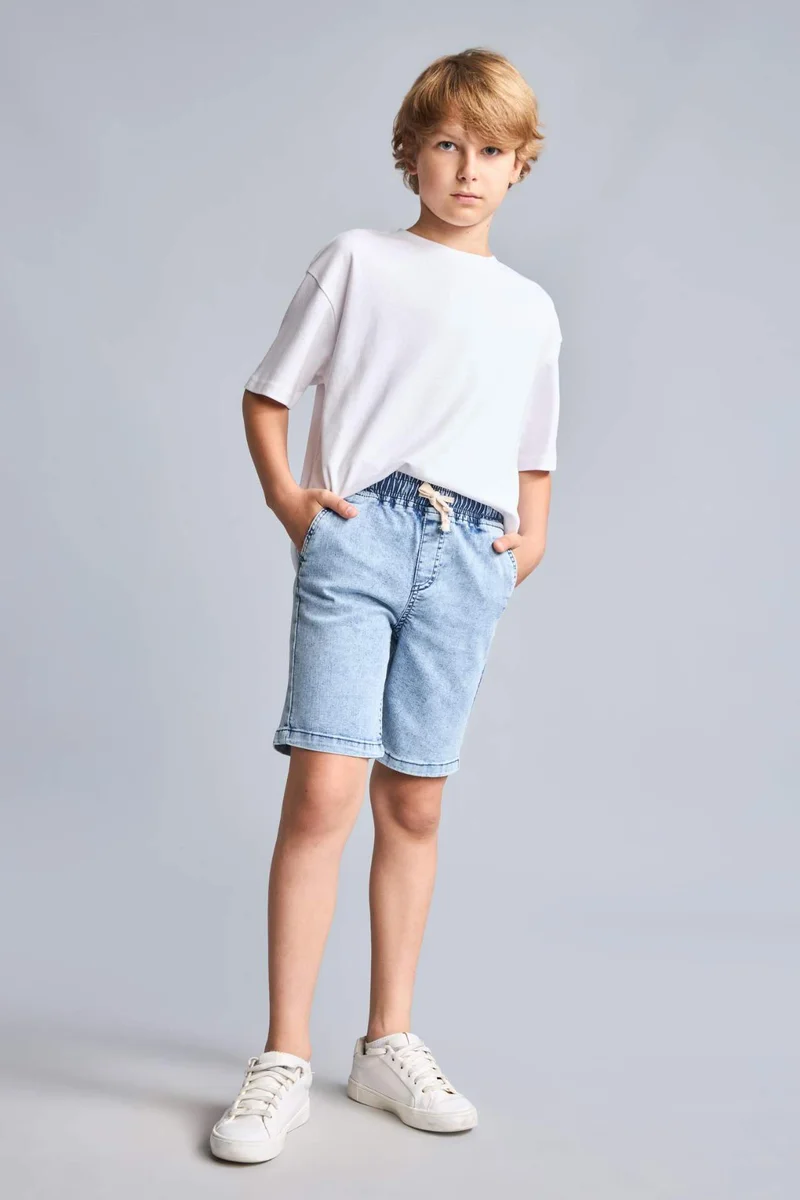 ديفاكتو Boy Regular Fit Denim Shorts