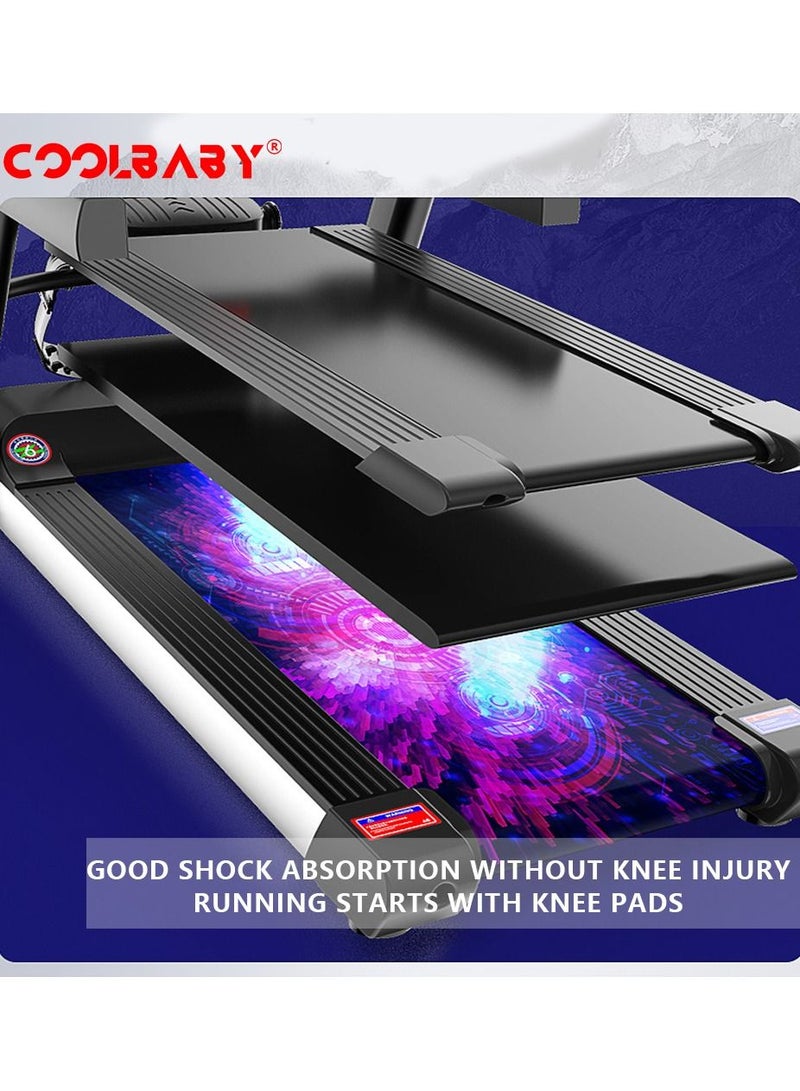 Generic COOLBABY B1 Multi-functional Electric Treadmill, Home Treadmill, Multi-functional Treadmill, Fitness Equipment, Color Screen, WIFI Networking, Home Walking Machine，Black  - Image 5