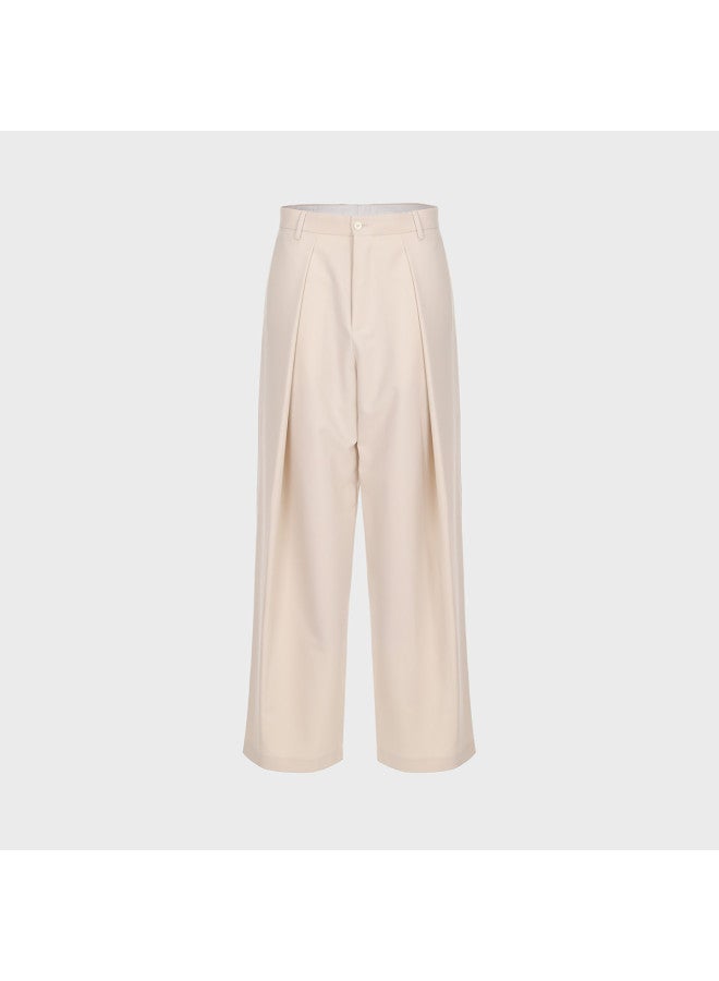 Zara women's Elegant And Versatile Casual Business Pleated Wide-leg Pants - Image 2