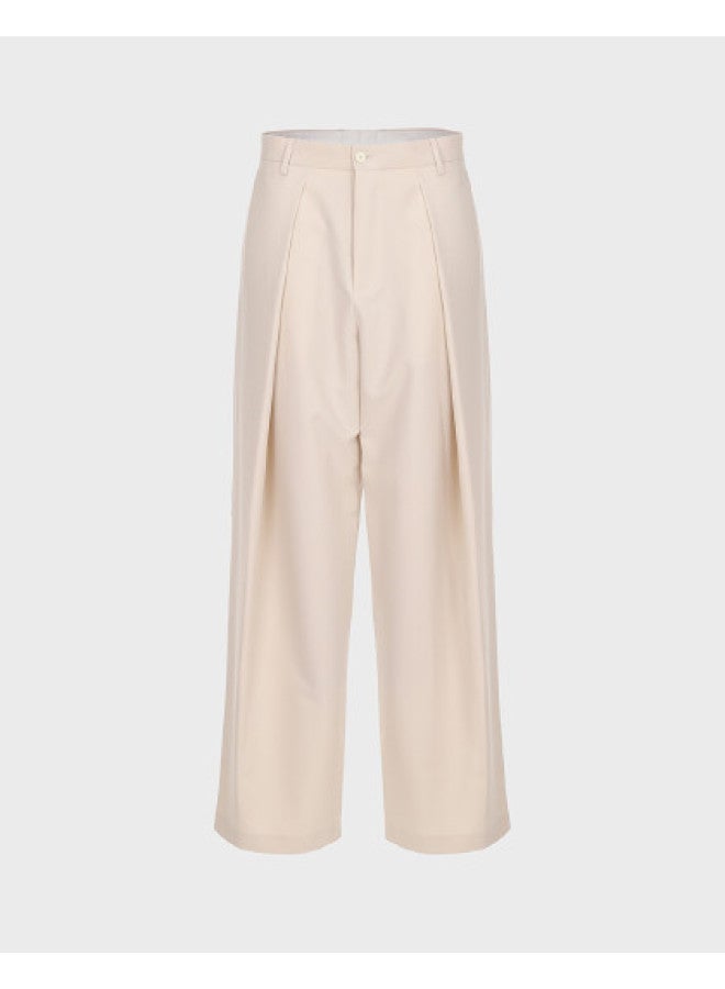 Zara women's Elegant And Versatile Casual Business Pleated Wide-leg Pants - Image 1