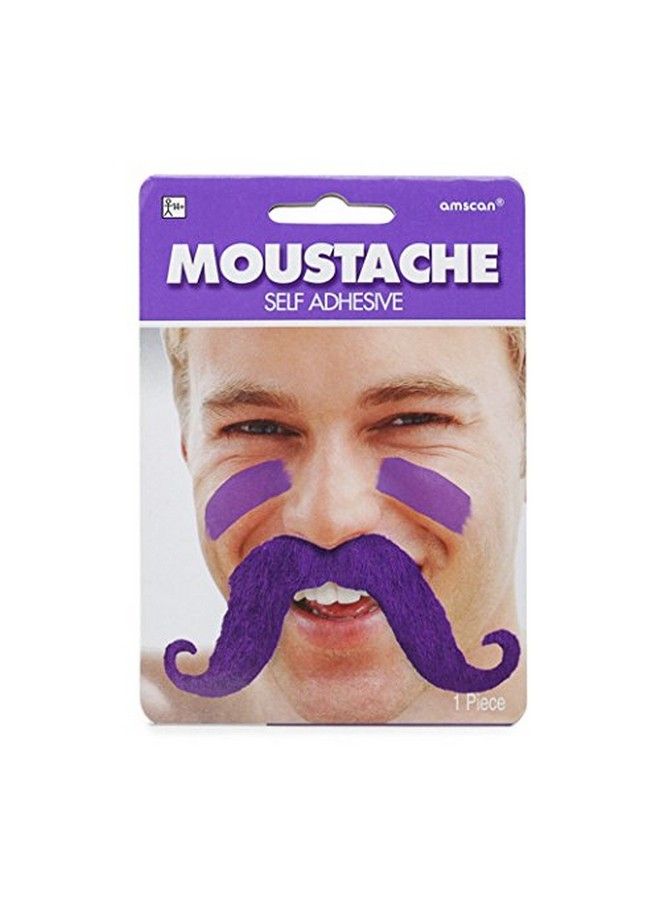 Amscan 3901221 Fun Felt Mustache Party Costume Purple - Image 3