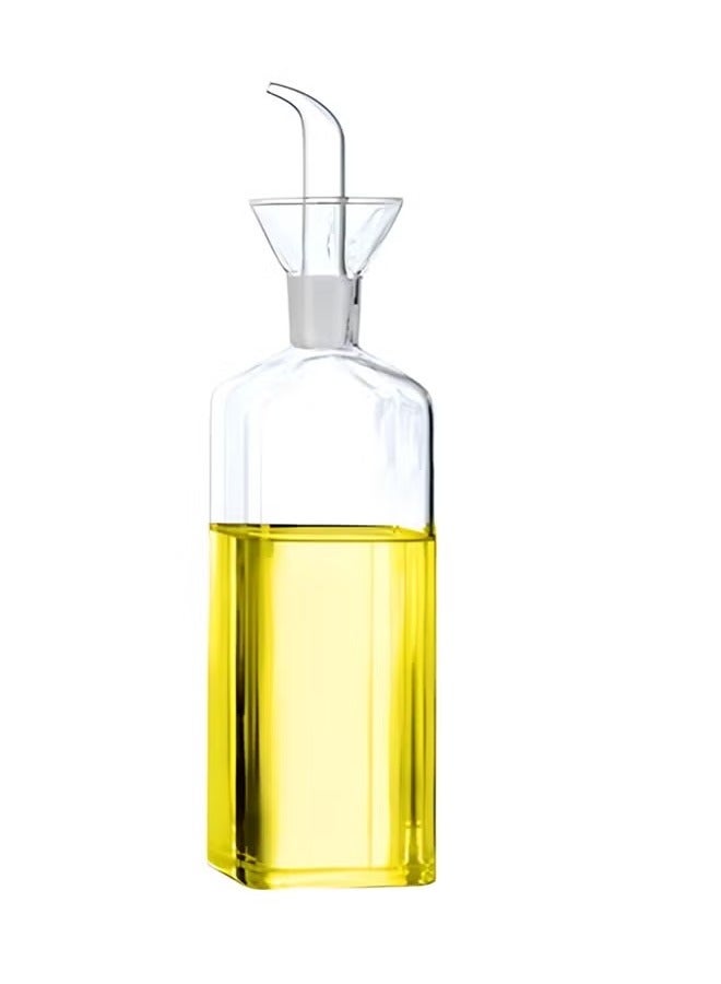 Glass Oil Bottle Olive Oil Dispenser Bottle,Oil and Vinegar Dispenser Spout，bottle Glass Cooking Oil Vinegar Measuring Dispenser with Spout for Kitchen and BBQ(500Ml/17Oz) - Image 1