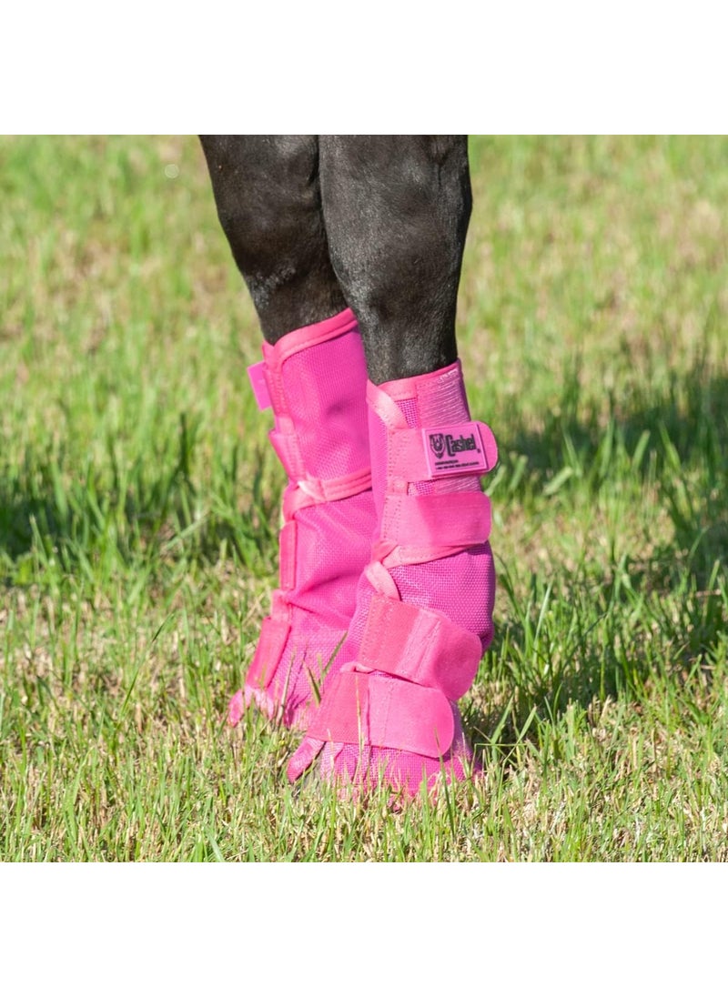 Cashel Cashel Crusader Horse Fly Leg Guards Pink Horse  - Image 2