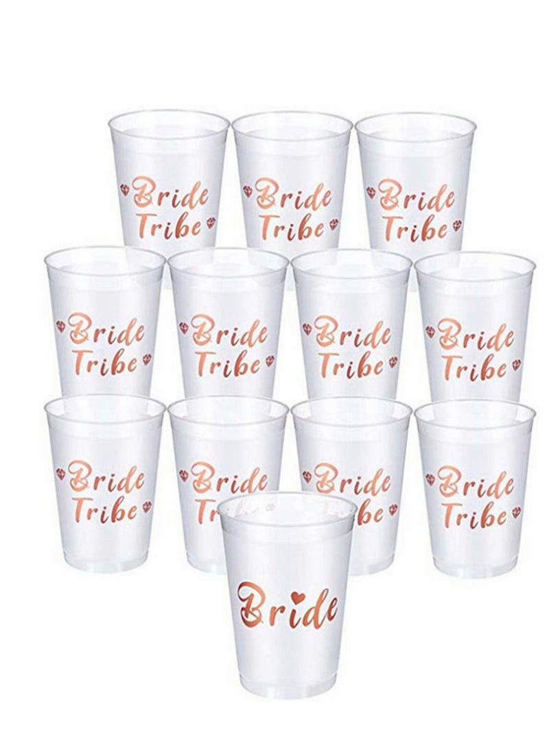 Y&D Fetti Bachelorette Party Decorations Bride Tribe Cups Cup 11 Bridesmaid Favors, Bridal Shower Gift Supplies - Image 1