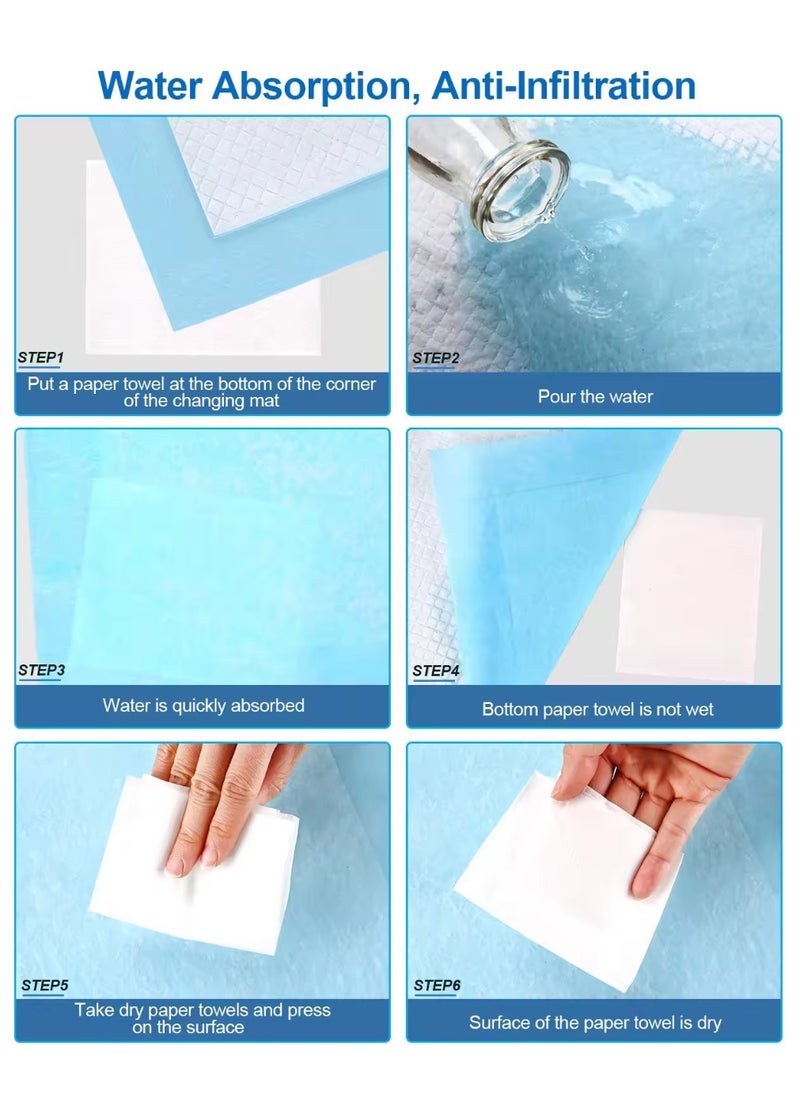 ShineShe 40 Pieces Disposable Quick Drying Leak-Proof Pee Pads, Water Absorption Increased by 80%+, More Polymer Resin & Wood Pulp Added, 60 X 60cm  - Image 5