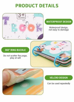 GROIC Quiet Book, Busy Book Preschool Toys for Kids, Montessori Activity Toys Early Learning Toy, Sensory Education Book Toddlers Develops Fine Motor Skills 2 Pcs  - Image 4