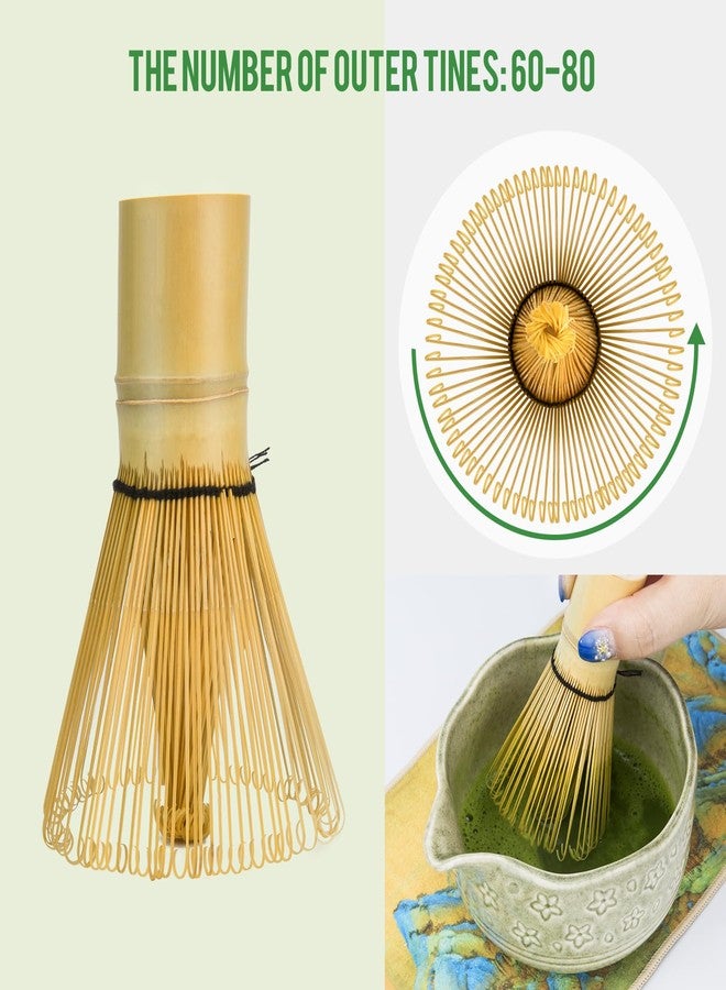 Foloda Matcha Whisk Set - 7 PCS Matcha Kit, Matcha Set for Making Breakfast Green Tea Lattes - Matcha Bowl with Spout, Matcha Whisk Holder - Gift for Tea Beginner, Friend, Daughter, Family - Image 3