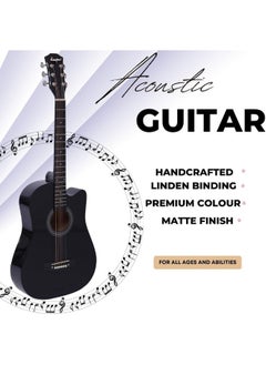 Megarya Megarya 38" Black Acoustic Guitar Starter Kit (Combo Offer)  - Image 4