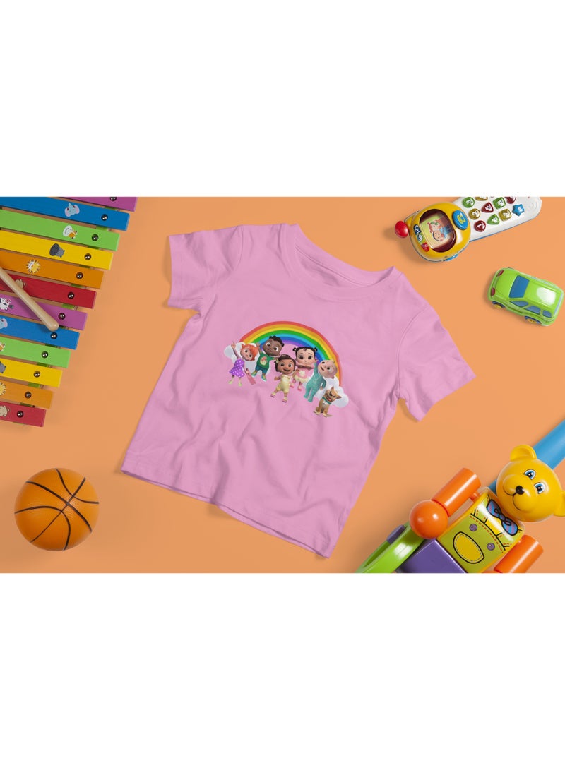 ZOOM Cocomelon Rainbow Friends Graphic Kids T-Shirt for Colorful Everyday Wear