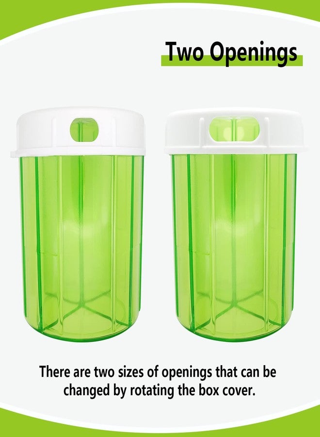 INVODA Pill Organizer 4 Compartment 2PCS Pill Dispenser Large Portable Pill Box Monthly Medicine Organizer for Pills, Fish Oils, Vitamins, Supplements (Pill Case 2 Pack + Self Adhesive Labels - Image 3