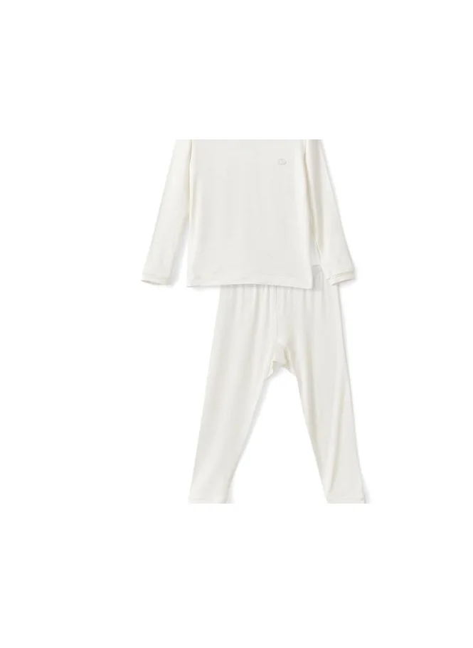 Anvi Baby Bamboo Spandex Pajama 3T- White