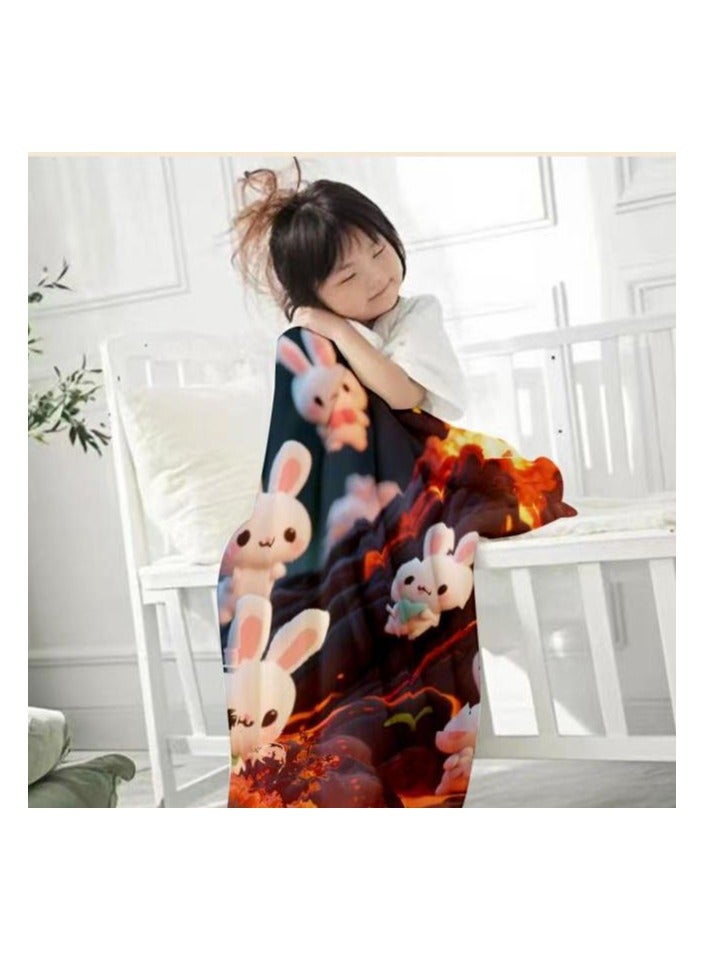 عام بطانية رقيقة من الفانيلا (دافئة ومريحة، ومناسبة للنوم واستخدام الألعاب وإزالة الغبار ومقاومة للرمل) 150 سم * 200 سم - 746 - Image 1