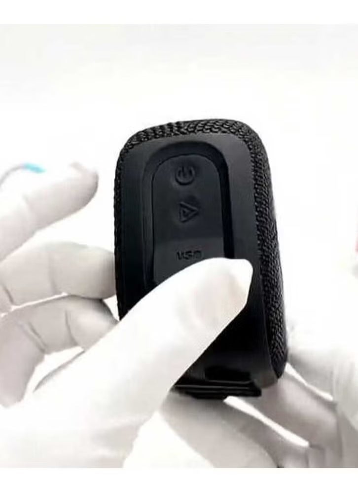 Haino Teko GO 4 Portable Mini Bluetooth Wireless Speaker – Compact, High-Quality Sound, Waterproof, Long Battery Life, Perfect for Indoor & Outdoor Use, Black - Image 3