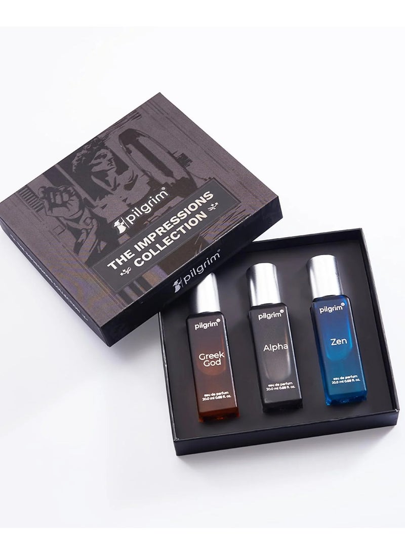 PILGRIM Pilgrim The Impressions Collection 3 in 1 (3x20ml) Gift Box Perfume  - Image 1