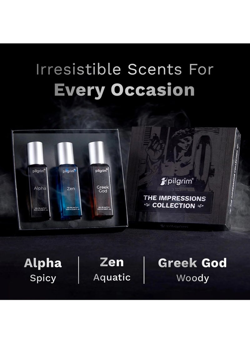 PILGRIM Pilgrim The Impressions Collection 3 in 1 (3x20ml) Gift Box Perfume  - Image 2