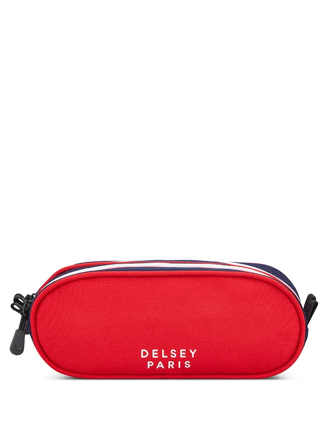 DELSEY Paris Back To School 2025 2-Compartment Pencil Case – Red