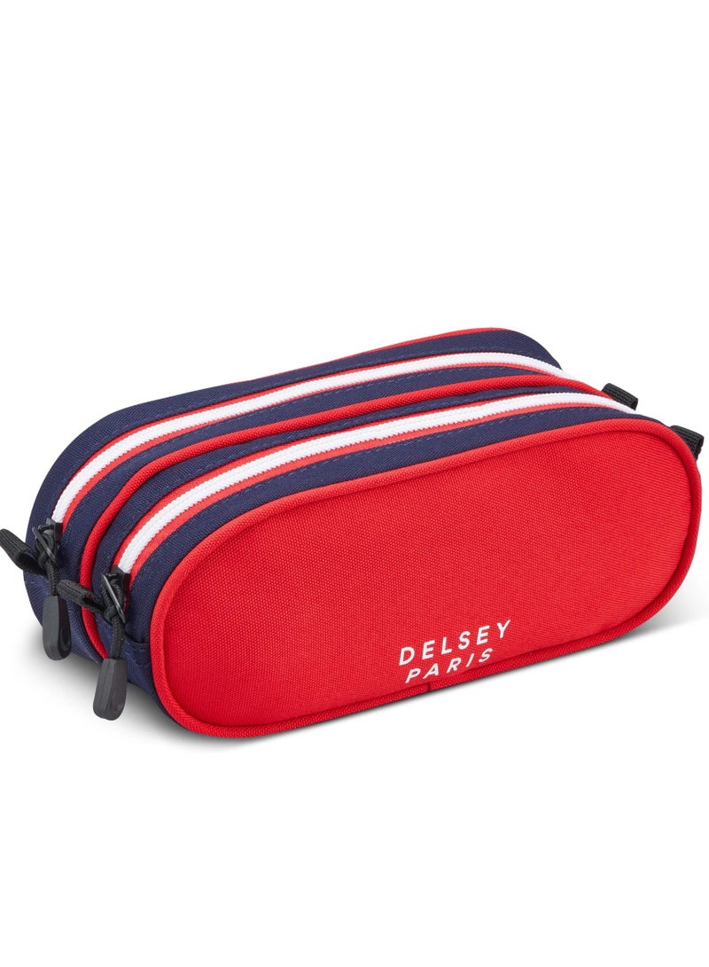DELSEY Paris Back To School 2025 2-Compartment Pencil Case – Red - Image 2