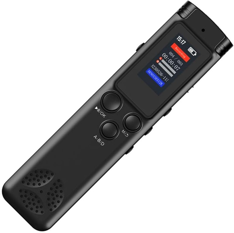 64GB Digital Voice Recorder Voice Activated Noise Cancelling for Lectures Meetings USB C Charging Multiple Format - Image 5