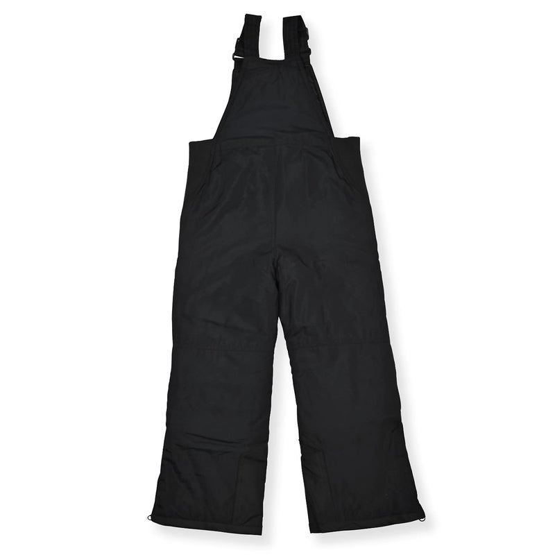 Arctic Quest Boys Girls Unisex Classic Ski & Snow Bib Overall Winter Snowsuit Water-Resistant Windproof Outdoor Rain Bib, Black, 18 - Image 2