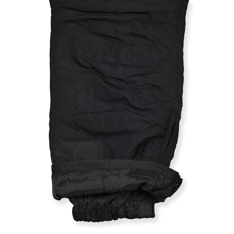 Arctic Quest Boys Girls Unisex Classic Ski & Snow Bib Overall Winter Snowsuit Water-Resistant Windproof Outdoor Rain Bib, Black, 18 - Image 3