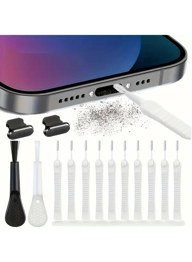 25 Piece Mini Cleaning Brush Set for Electronics and Shower Heads - Image 1