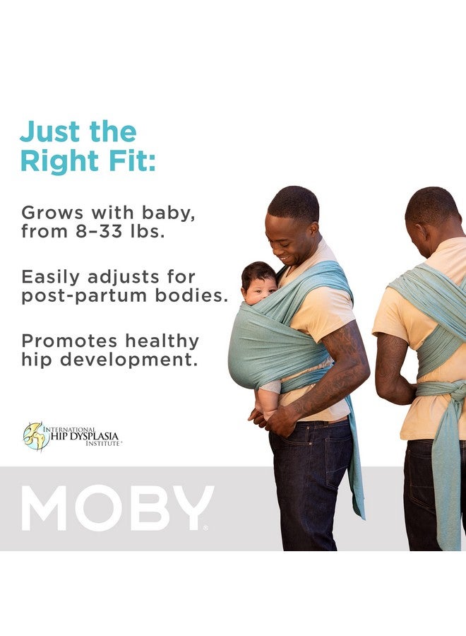 موبي حاملة الأطفال موبي بيبي راب، مناسبة للأطفال حديثي الولادة وحتى الأطفال الصغار (8-33 رطل)، حاملة أطفال، خفيفة الوزن للغاية وتصميم حر اليدين، قابلة للتعديل لتناسب جميع أنواع الجسم (هيدرو) - Image 1