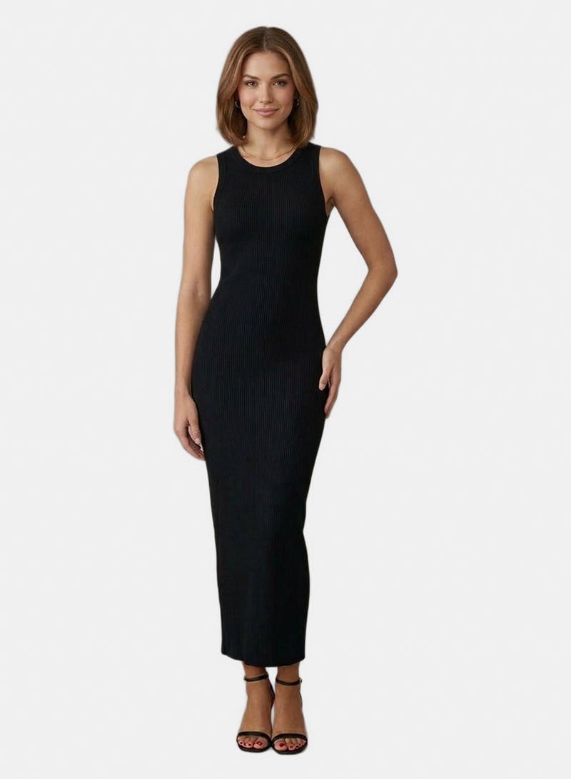 Carina Ribbed Sleeveless Lounge Dress - Image 1