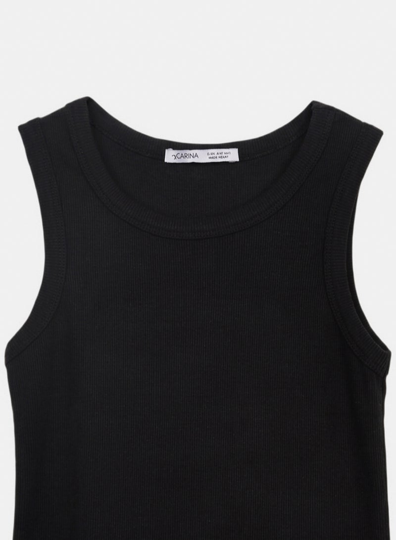 Carina Ribbed Sleeveless Lounge Dress - Image 4