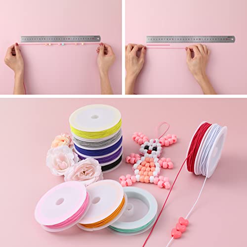 MAKERSLAND Elastic Cord for Making Jewelry 1mm 130m/142Yards 10Roll Multicolor Stretch String Beading Crafting for DIY Masks Jewelry Making Necklace Bracelet Beading Craft Thread - Image 4