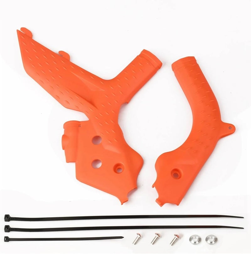 Orange Frame Guards Motorcycle Body Protector Compatible with SX SXF XC XCF EXC EXCF 125 to 500 2019 2023 - Image 1