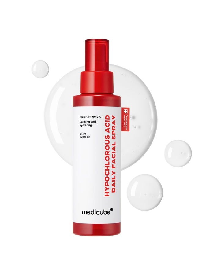 Power Soothing Spray | Hypochlorous Acid Spray For All Skin Types, Delicate Skin | Daily Skin Solution & Post-Sun Care | HOCI Facial Mist for Soothing & Calming | Korean Skincare | 4.22 fl.oz