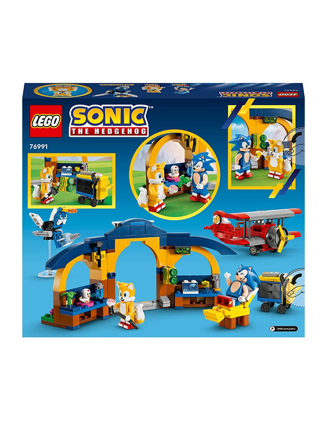 LEGO - Sonic the Hedgehog Tails’ Workshop and Tornado Plane 76991 Building Toy Set for Ages 6+; Includes 4 Characters and Accessories for Creative Role Play (376 Pieces) - Image 1