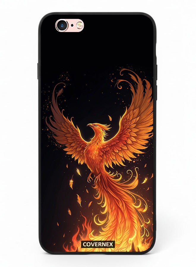 Covernex Apple iPhone 6s Protective Case Cover Printed Featuring Majestic Mythical Phoenix Illustration - Image 2
