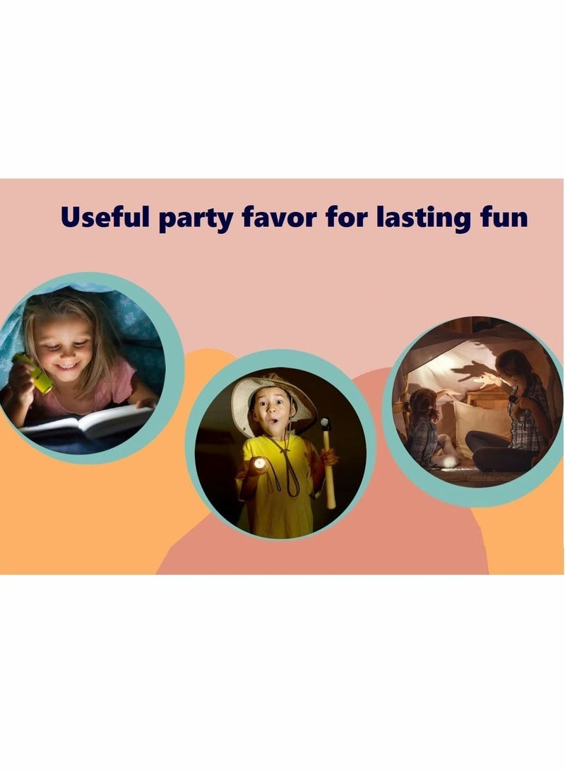 Y&D Torch, Kids Flashlights Bulk, for Thank You Gift, 3-5, 4-8, 8-12 School Class Prizes Event Giveaways Outdoor Reusable Flashlight, 15 Pack (Four colors are sent randomly) - Image 5