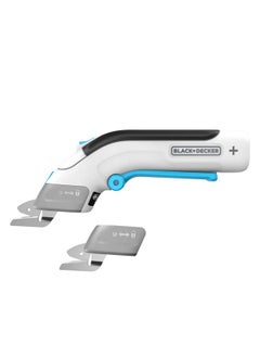 4V Max Electric Fabric Scissors, Cordless, Usb Rechargeable (Bcsc115Ff), White