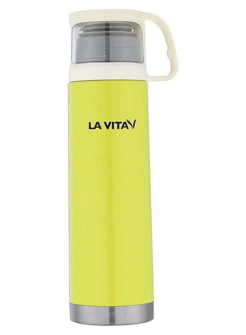 LA VITA Thermos Stainless Steel With Cup -Yellow - Image 1