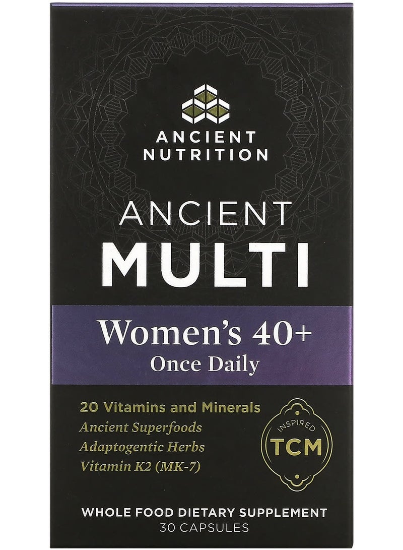 كبسولات متعددة النساء القديمة 40+ مرة واحدة يوميًا 30 كبسولة