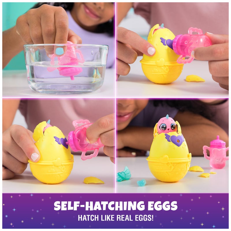 Hatchimals Alive, Neon Rainbow Spring Basket (Styles May Vary), Cute Easter Basket Stuffers, Includes 3 Self-Hatching Easter Eggs for Ages 3 and up - Image 2