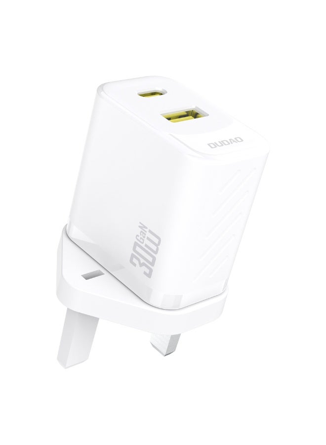 DUDAO A27TUK-W PD30W USB-A+C STANDARD CHARGER ONLY - Image 1