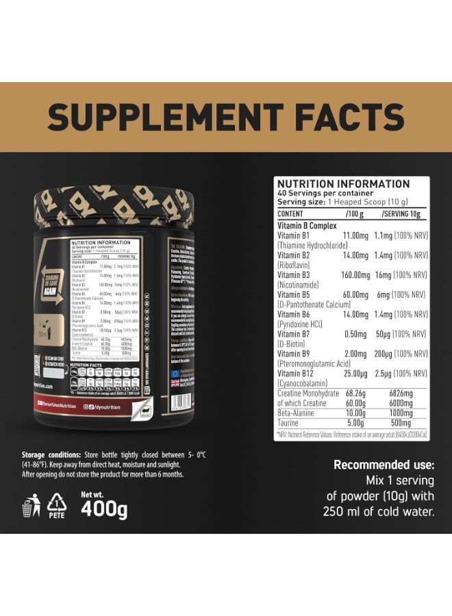 DY Nutrition The Creatine 400g – Cherry Flavor - Image 2