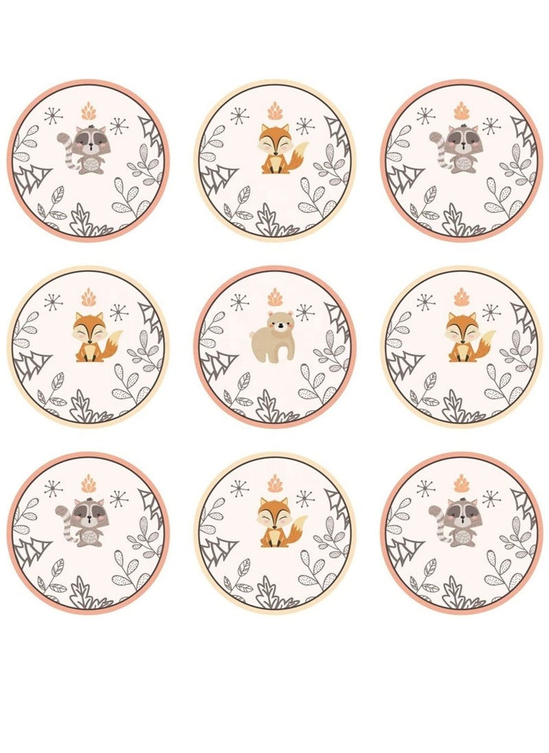 Soofam 12 Pack Forest Animals Party Bags with Stickers Gift Bags Paper Gift Bags Paper Bags Birthday Baby Shower Crafts Wedding Party Supplies Size 19.8x11.9x8 cm  - Image 3