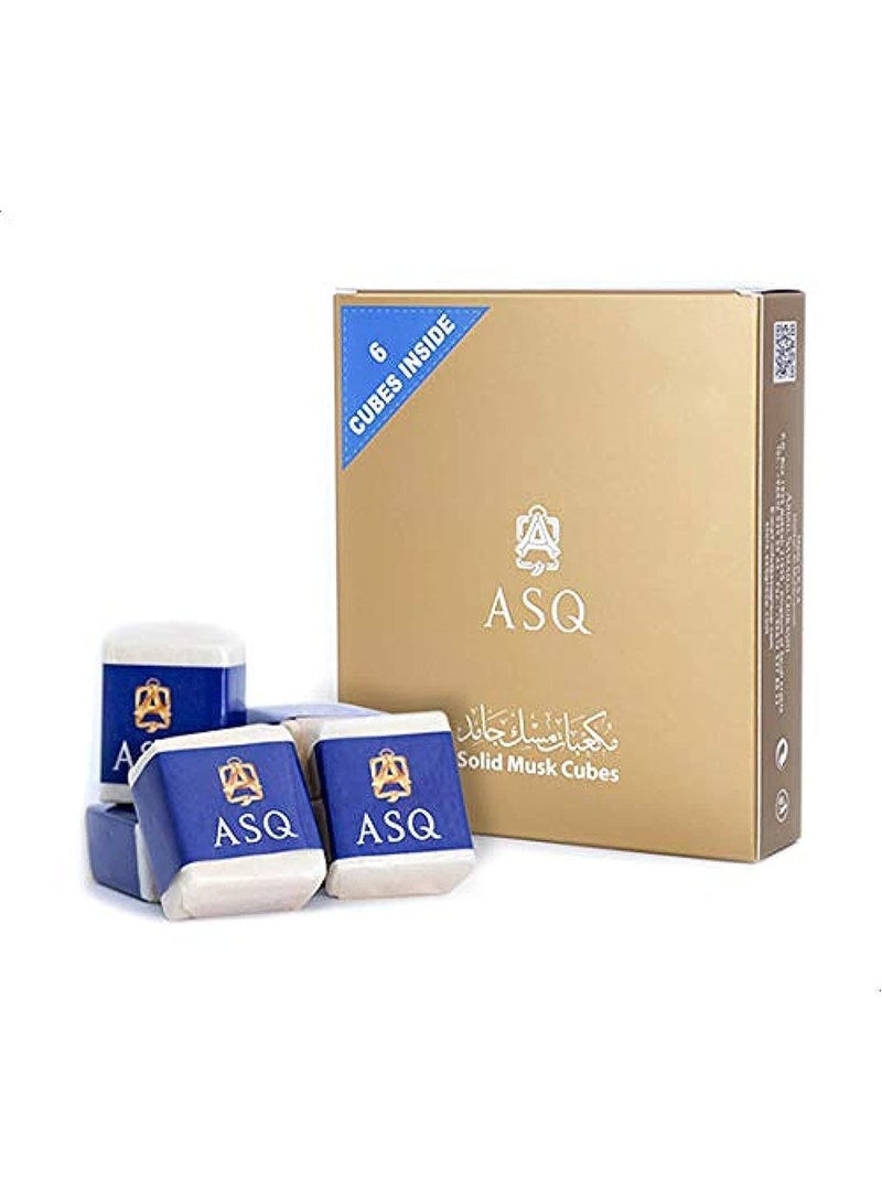 عبد الصمد القرشي مكعب المسك الصلب - 6 مكعبات - Image 1
