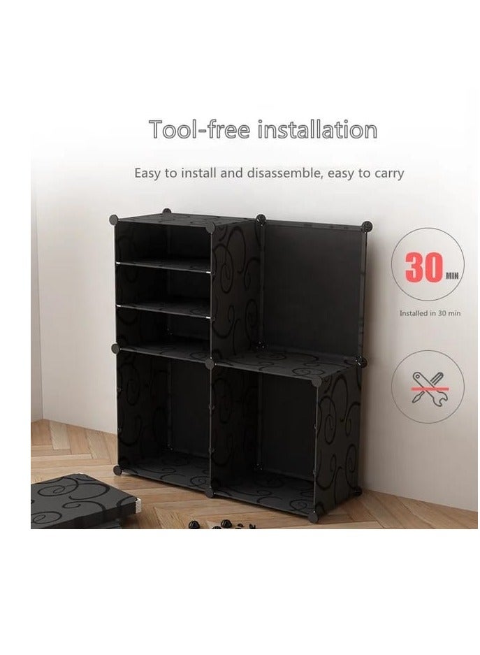 Multilayer Simple Shoe Cabinet DIY Assembled Space-saving Shoe Organizer Shelf Home Dorm Storage Closet Dustproof Shoes Rack Box - Image 3
