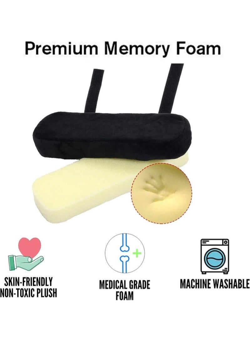 Desk Chair Arm Pads - Ergonomic Memory Foam Office Chair Armrest Pads - Thick Chair Armrest Pads - Arm Rest Pillow - Gaming Chair Arm Pads - Elbow Support Cushion for Computer (Set of 2) - Image 2