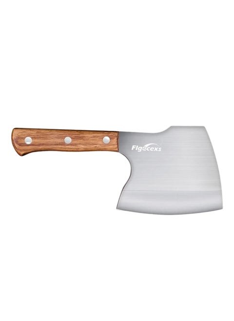 Heavy Duty Butcher Cleaver – Professional Stainless Steel Bone Cutting Knife with Wooden Handle for Meat and Bone Chopping