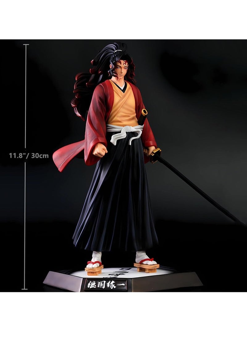General Yoruichi No Yaiba Anime Statue Model Figure Monster Slayer Action Figures Ghost Slayer Anime Figure for Desktop Decoration Collection Red Black  - Image 2