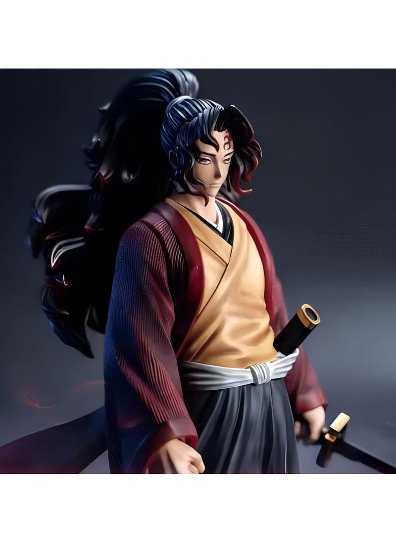 General Yoruichi No Yaiba Anime Statue Model Figure Monster Slayer Action Figures Ghost Slayer Anime Figure for Desktop Decoration Collection Red Black  - Image 3