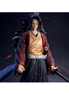 General Yoruichi No Yaiba Anime Statue Model Figure Monster Slayer Action Figures Ghost Slayer Anime Figure for Desktop Decoration Collection Red Black  - Image 5