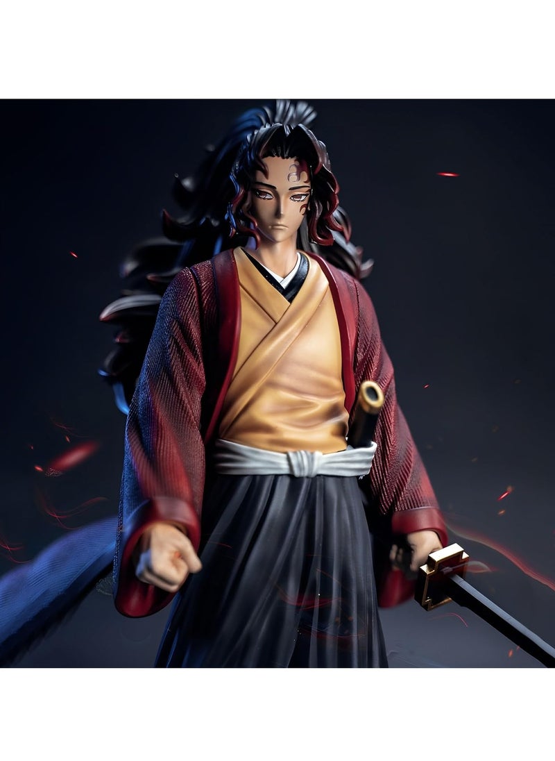 General Yoruichi No Yaiba Anime Statue Model Figure Monster Slayer Action Figures Ghost Slayer Anime Figure for Desktop Decoration Collection Red Black  - Image 5